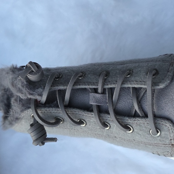 Sperry Quilted Fur-Lined High-Tops Sneakers Zip Lace Up Wool - Picture 8 of 17